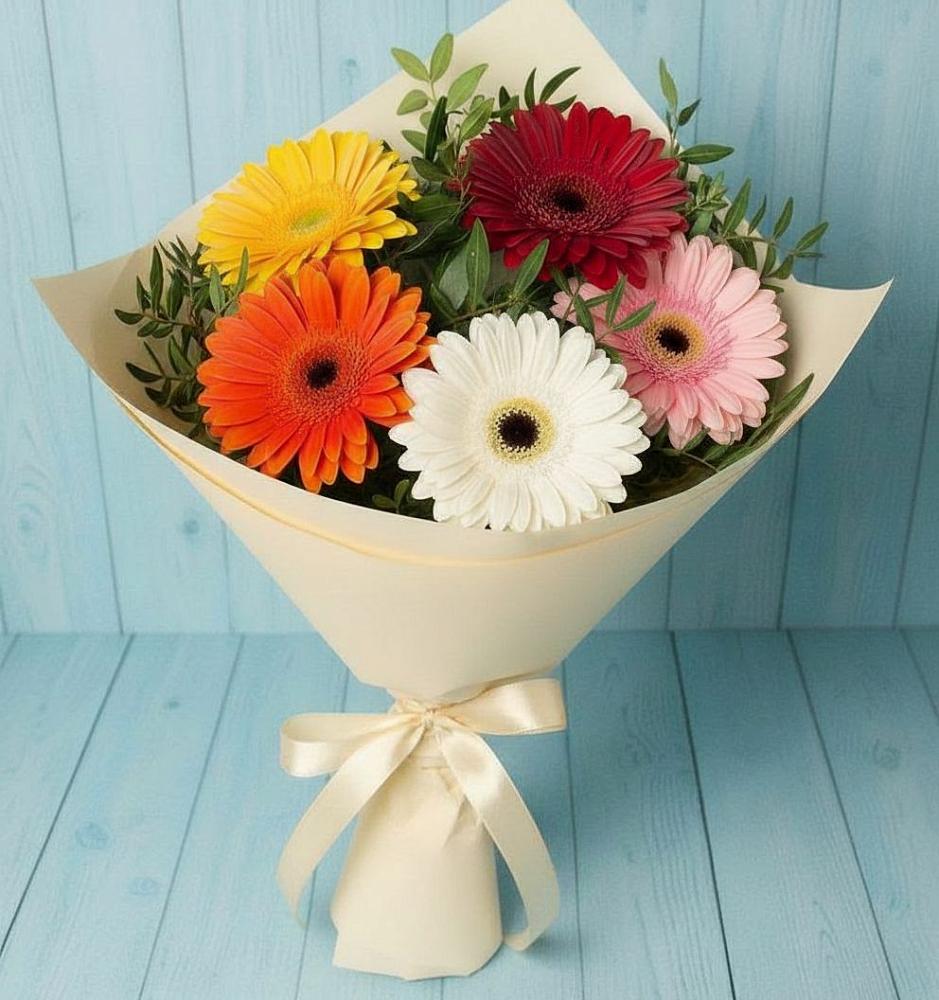 Букет цветов из: Герберы в Балтийске