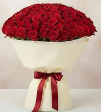 Букет 101 Красная роза Милано в Балтийске