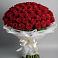 Букет 101 Красная роза Блэк Мэджик в Балтийске