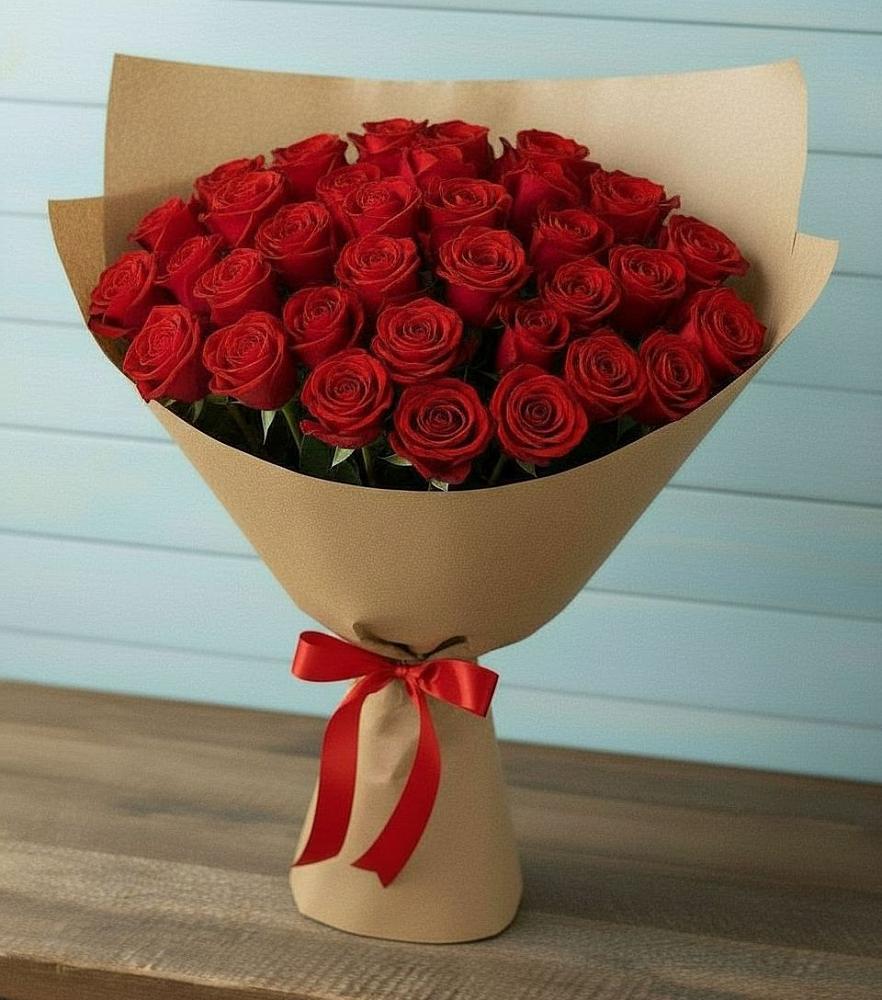 Букет Красные розы Милано в Балтийске