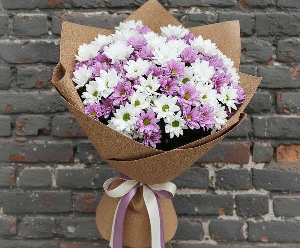 Букет цветов из: Хризантемы в Балтийске