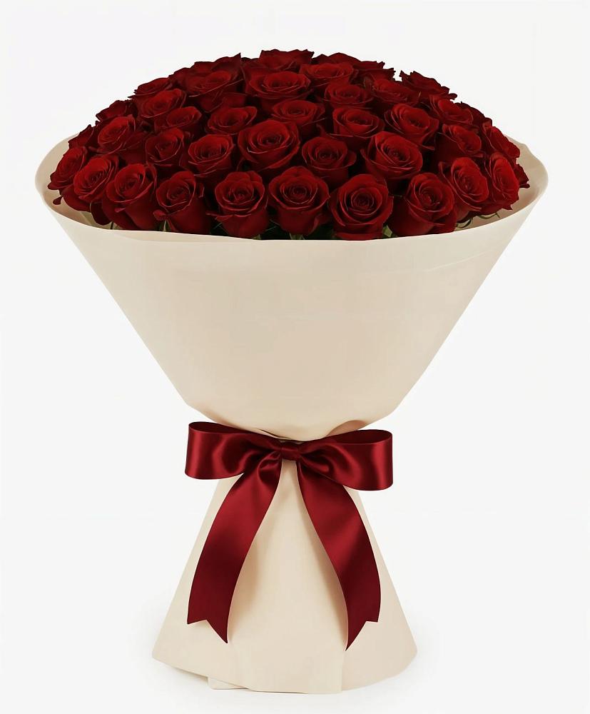 Букет 101 Бордовая роза Блэк Бакарра в Балтийске