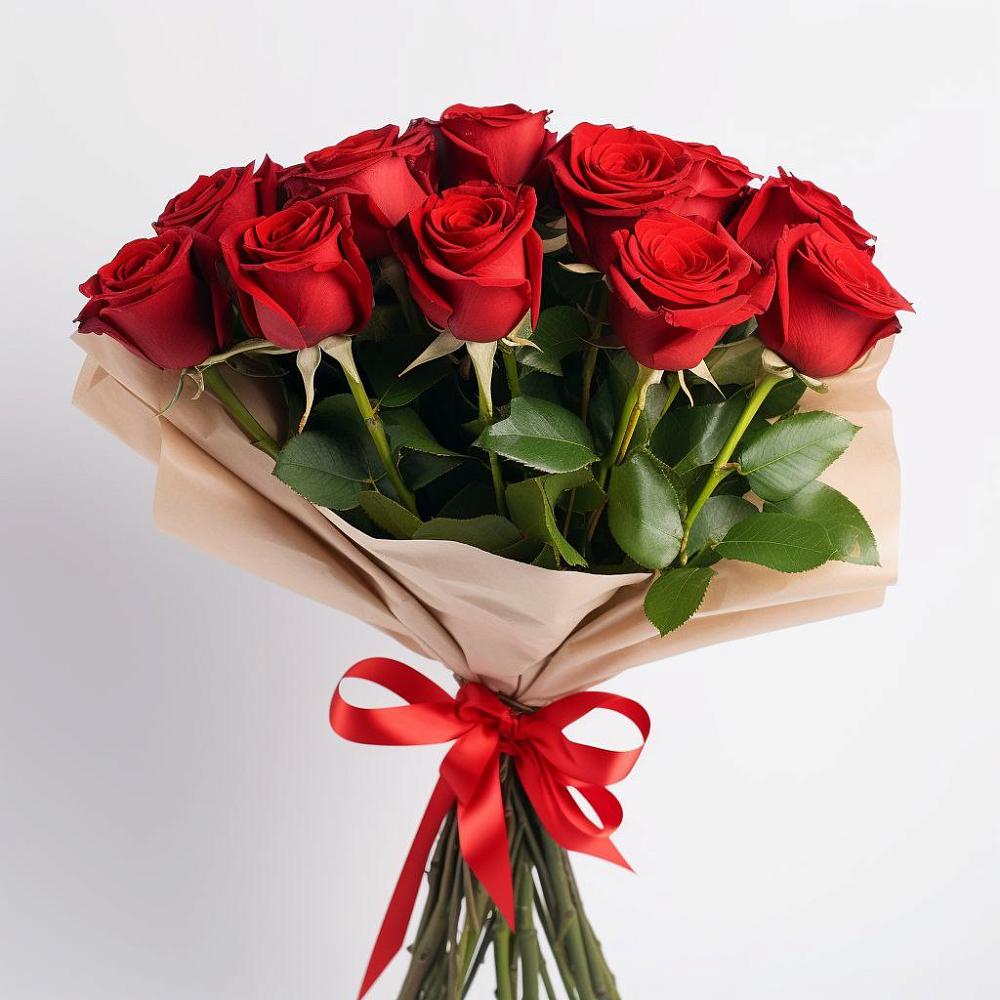 Букет 11 Красных роз Эдлесс Лав в Балтийске