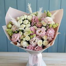 Букет цветов из:  Альстромерии и Розы в Балтийске